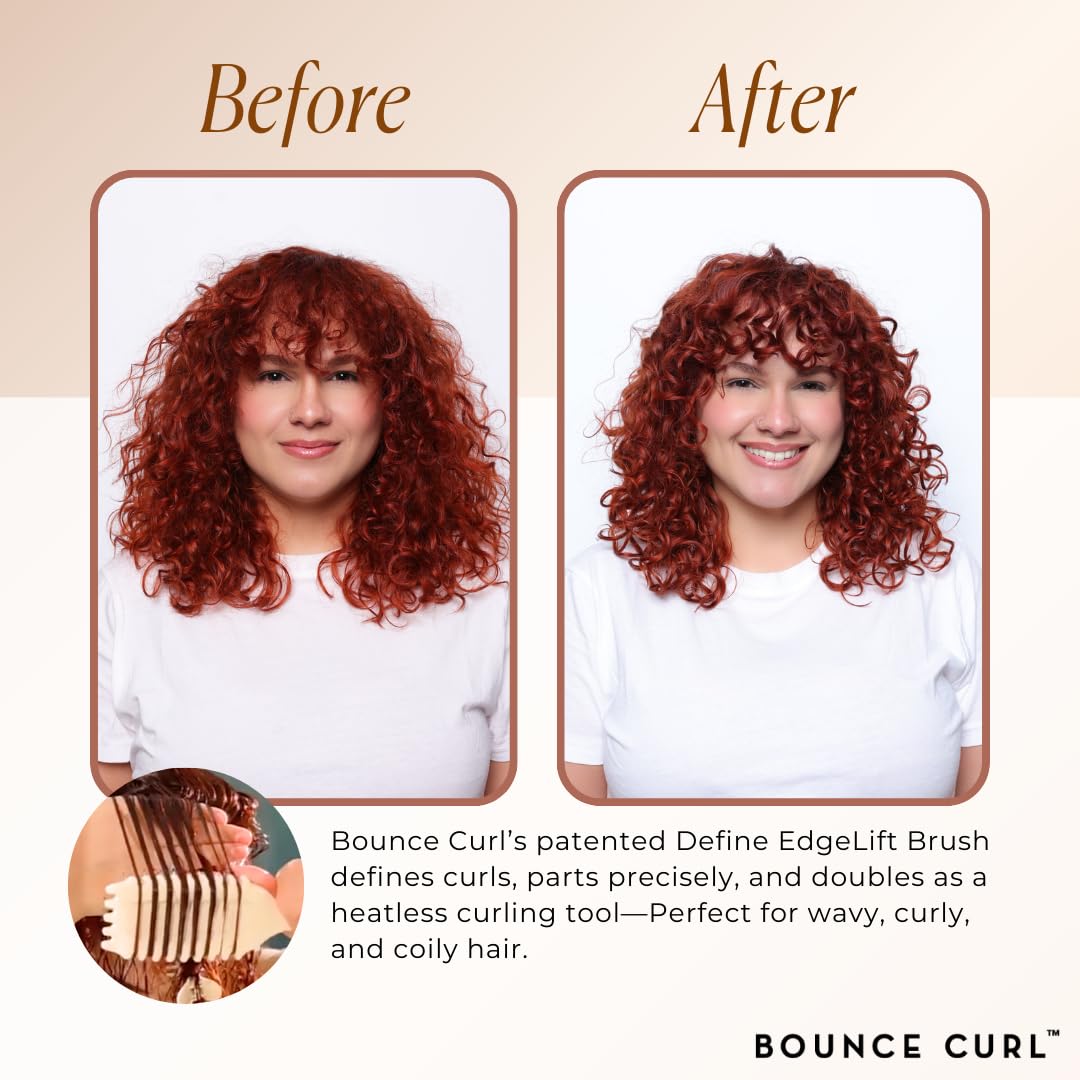Amazon | Bounce Curl Define EdgeLiftブラシ、5イン1スタイリング